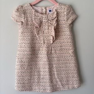 Janie and Jack pink tweed dress 2T